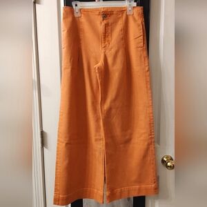 AE High-Waist, Wide-Leg, Pleated Stretch Retro Peach Cider Spring 25